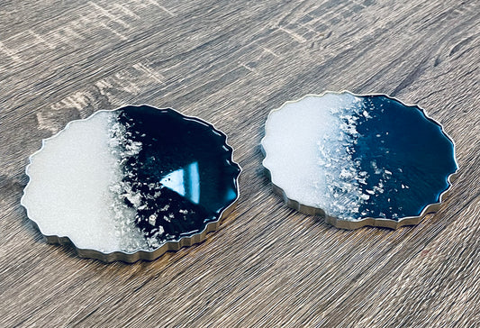 Coasters - Black and Silver