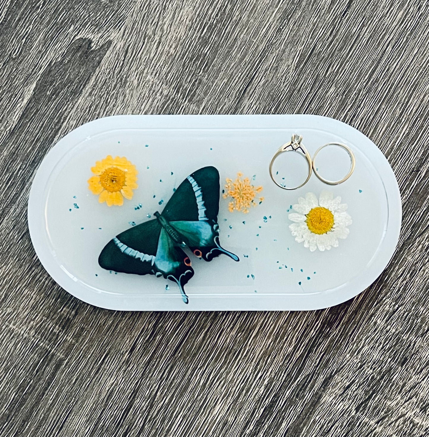 Trinket Dish - Blue Butterfly