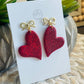 Heart - Red Glitter