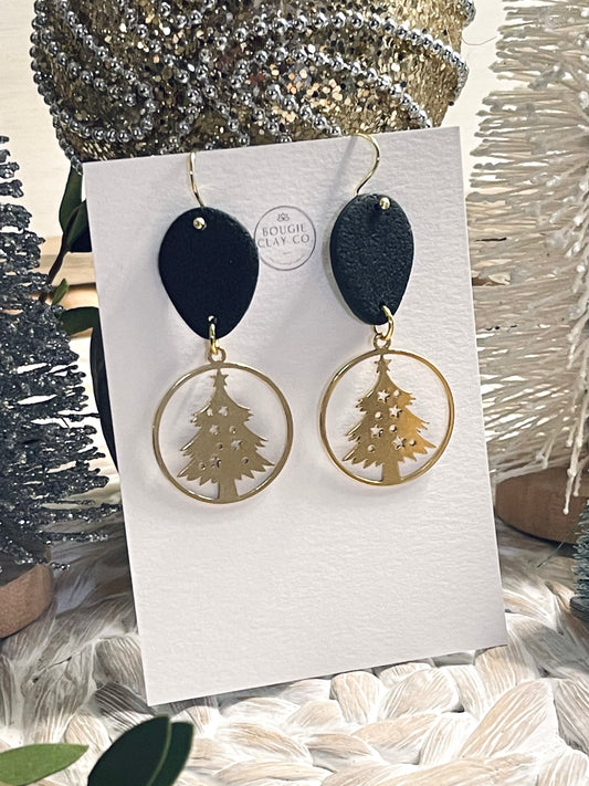 Christmas Tree - Gold and Black